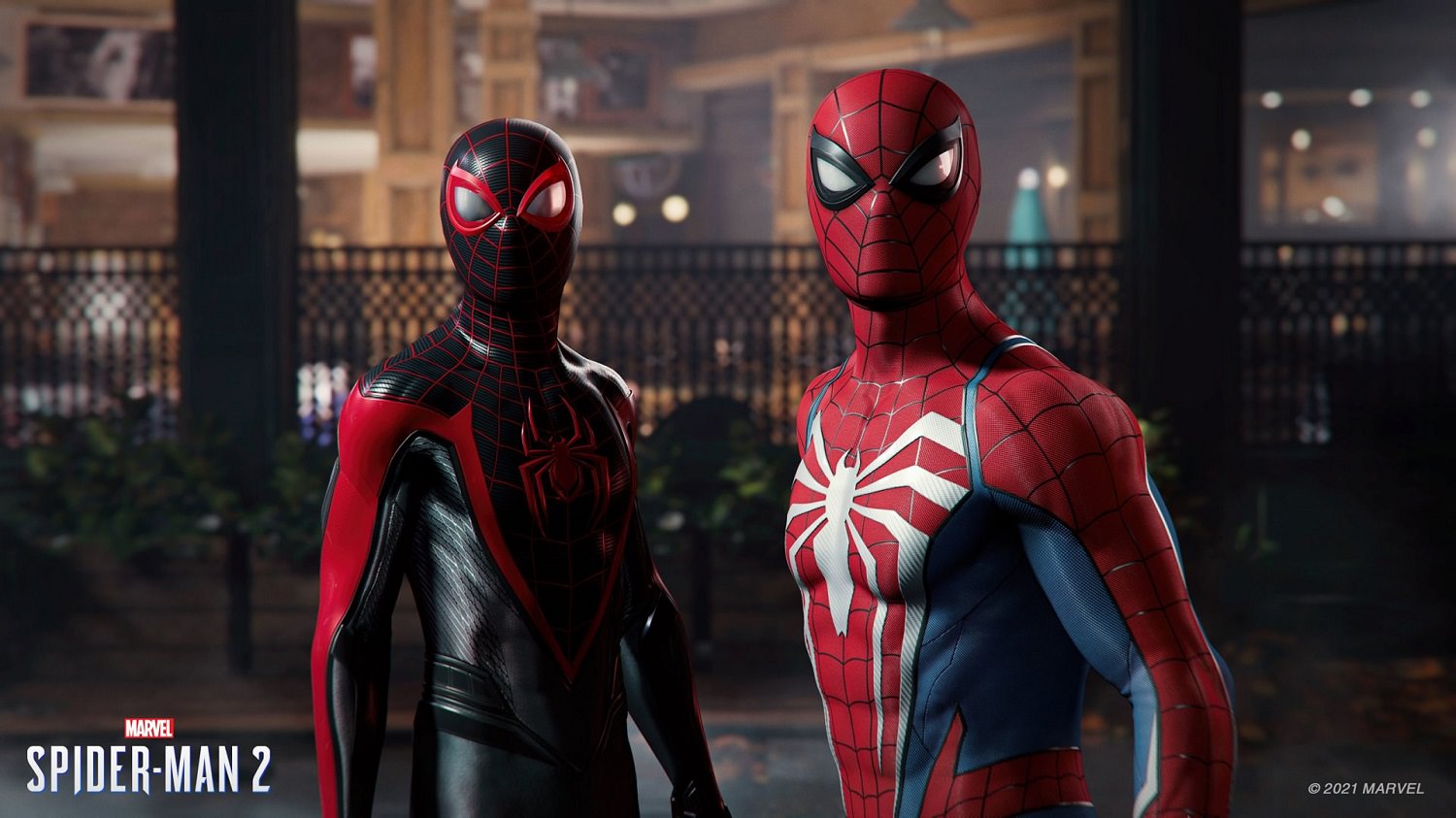 Marvel’s Spider-Man 2 به شما اجازه برخورد با مایلز یا پیتر را در شهر می‌دهد
