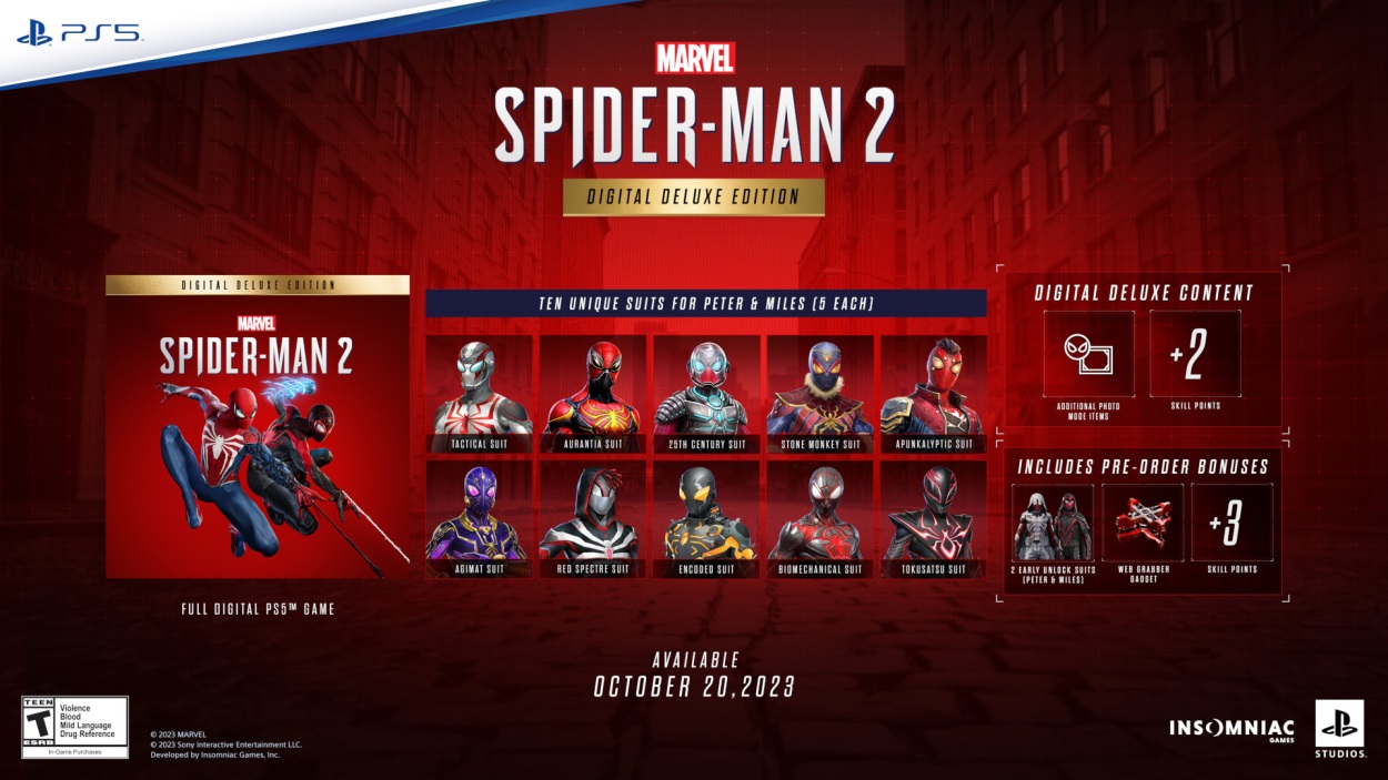 تریلر جدید Marvel’s Spider-Man 2 به محتویات نسخه دیلاکس می‌پردازد