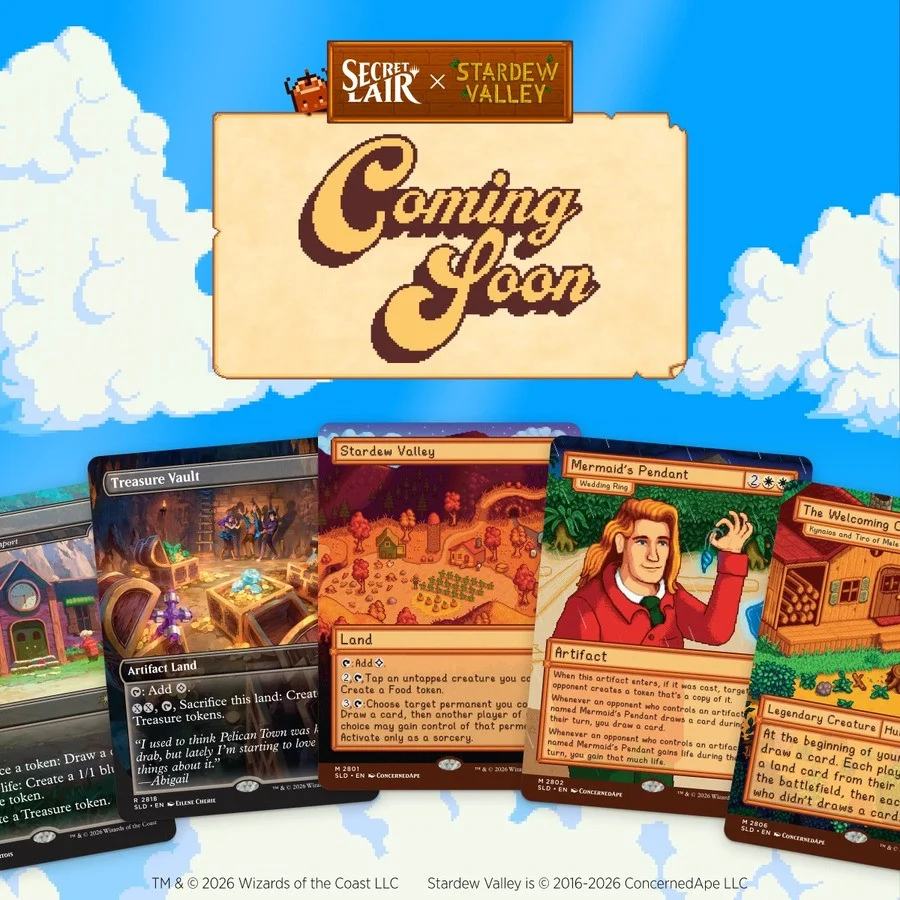 همکاری Stardew Valley و Magic: The Gathering در قالب Secret Lair معرفی شد