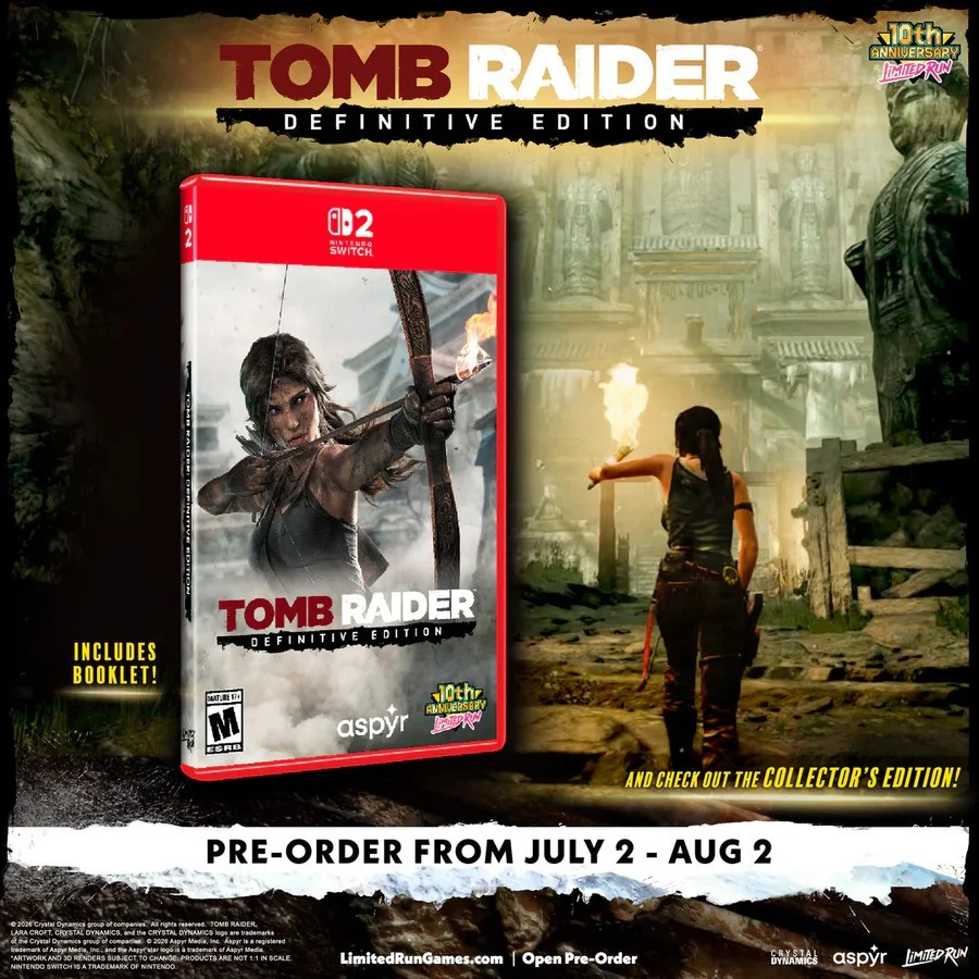 نسخه فیزیکی Tomb Raider: Definitive Edition برای Switch 2 معرفی شد