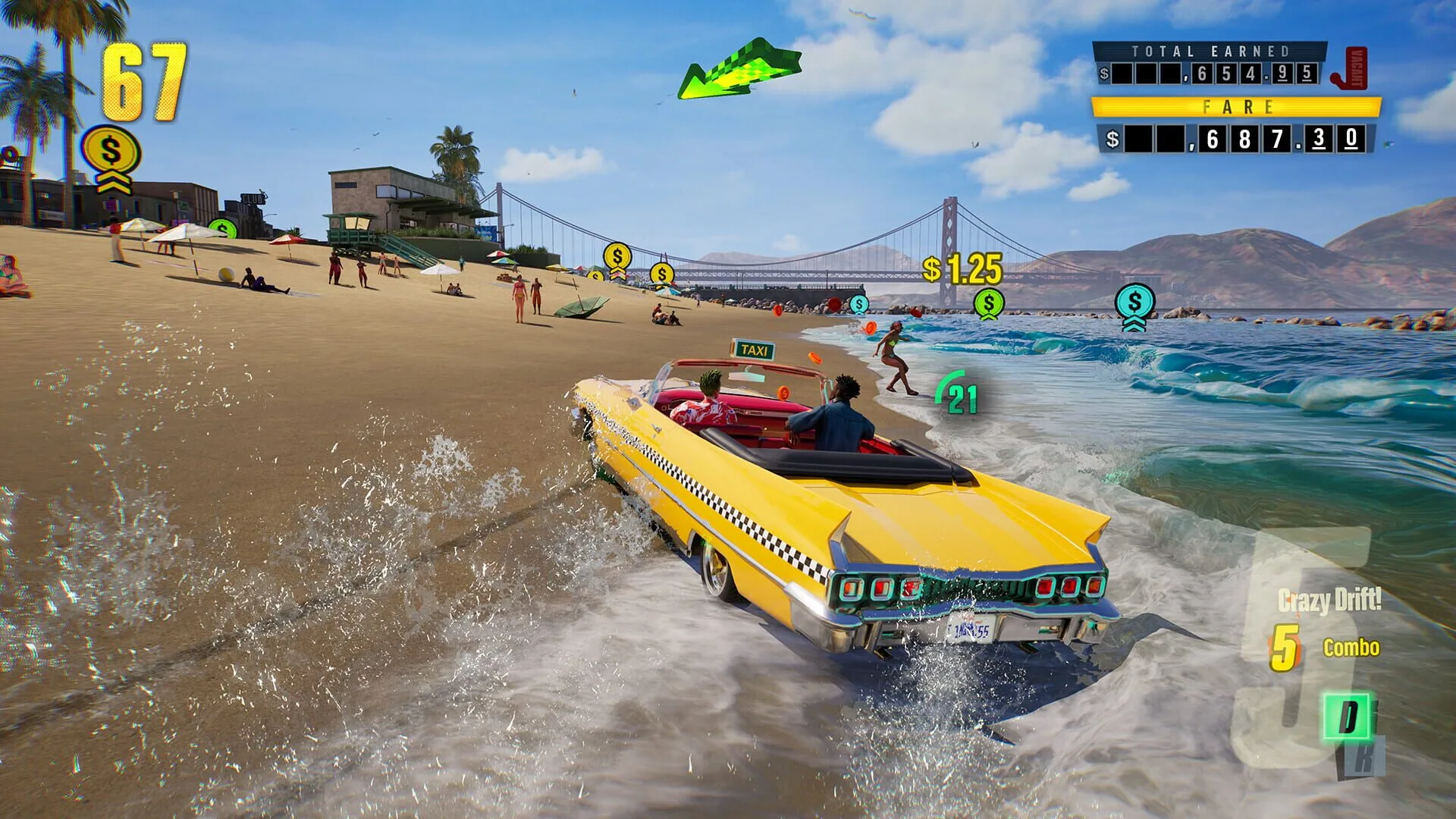 نقشه برزیل در Crazy Taxi: World Tour؛ مسیر تازه کمپین تک‌نفره